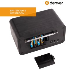 DENVER DAB-30 DAB bærbar radio Sort