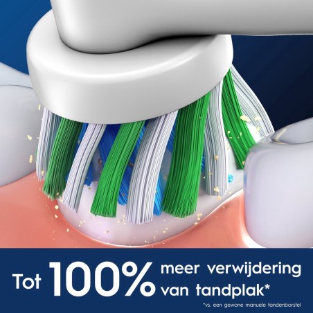 Køb Oral-B Pro Cross Action Børstehoved - Hvid 16 stk. | Effektiv Rensning & Optimal Pleje!
