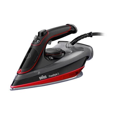 Braun TexStyle 5 SI 5057 RD Dampstrygejern 2700W - Effektiv, Elegant og Brugervenlig Strygning i Sort