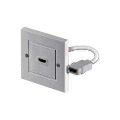 Goobay HDMI Vgplade Hvid - Kvalitetsforbindelse til Optimal Billed- og Lydoplevelse | Varenummer: 4040849517228