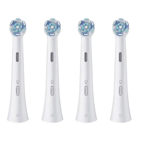 Oral-B iO Ultimate Clean Børstehoveder Hvid - 4 Stk. til Effektiv Tandpleje og Renere Tænder!