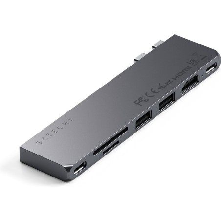 Satechi Pro Hub Slim USB-C x 2 Dockingstation - Optimal forbindelse og stilren design!