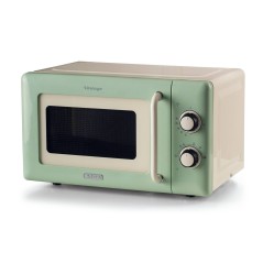 Ariete Vintage Mikroovn Fritstående 800W - Stilfuld 20L Grønnørdering til Dit Køkken!