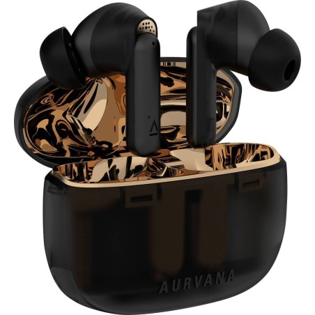 Creative Aurvana Ace 2 Trådløse TWS Earbuds - Elegante Sort/Guld med Overlegen Lydkvalitet!
