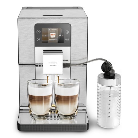 Krups Intuition Experience EA877D10 - Fuldautomatisk Kaffemaskine 3L Sort | Perfekt Kaffeoplevelse Hjemme!