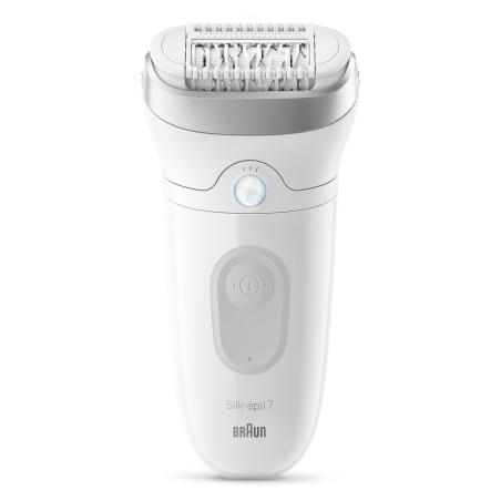 Braun Silk-epil 7 SE7-000 Epilator Hvid/Sølv – Effektiv hårfjerning til glat hud!