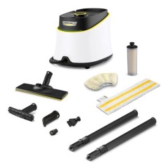 Kärcher SC 3 Deluxe EasyFix - Effektiv Dampskurer i Sort/Hvid | Renere Hjem, Hurtigere Rengøring