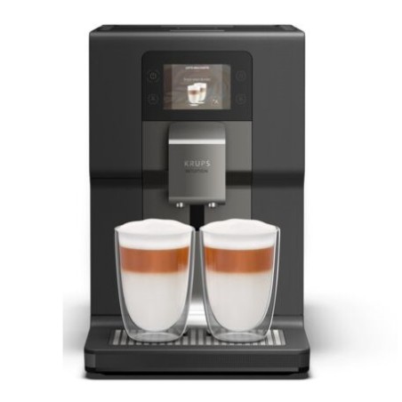 Krups Intuition Preference EA875U10 Semiautomatisk Kaffemaskine 3L - Perfekt Kaffeoplevelse i Elegant Sort!