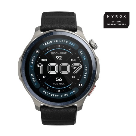 Amazfit Balance 2 Sort SmartWatch - Elegance, Funktionalitet & Sundhed i Én!