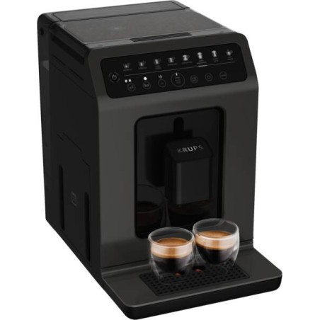 "Krups Espressomaskine med Automatisk Mælkeskummer – Oplev Kaffe i Barista Kvalitet med 15 Bar Tryk!"