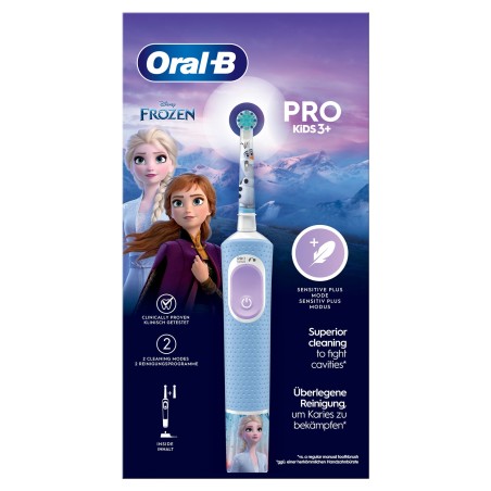 Oral-B Pro Kids Barn Roterende, pulserende tandbørste Lyse Blå