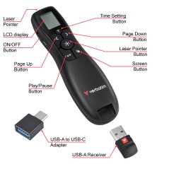 Verbatim Keynote Wireless Presenter – trådløs præsentationsfjernbetjen