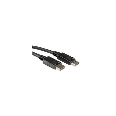 Kvalitets Displayport Kabel 5 M Sort - Value 11.99.5764 - Perfekt til Skarpe Billeder og Høj Ydelse