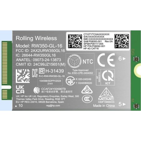 HP 4G LTE-AP (Cat 16) WWAN - B8BD2AA