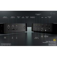 i-tec Thunderbolt5 Quattro Display – Thunderbolt 5 dockingstation