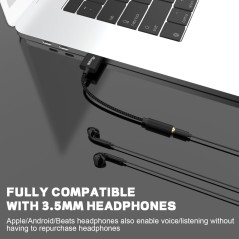 Equip Audio Cable 0.15 M 3.5Mm Usb