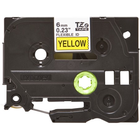 Brother Tape Black on Yellow 6mm – TZEFX611