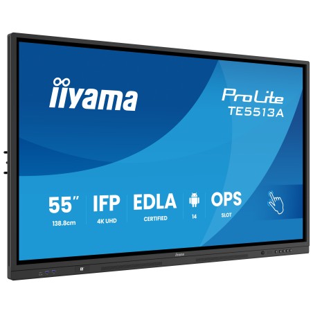 iiyama 55" UHD IR 40P Touch AG with – Interaktiv 55" skærm