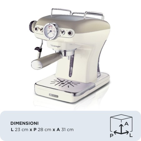 Ariete Vintage 1389 Kaffemaskine Beige