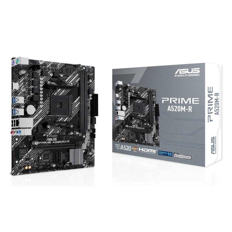 Asus Prime A520M-R Amd A520 Socket Asus Prime A520M-R Amd A520 Socket