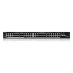 Zyxel XMG2230-52HP - Administreret L2/L3 25G Ethernet PoE Switch - Optimal Ydeevne & Pålidelighed i 1U Sort - Varenr. 4718937645