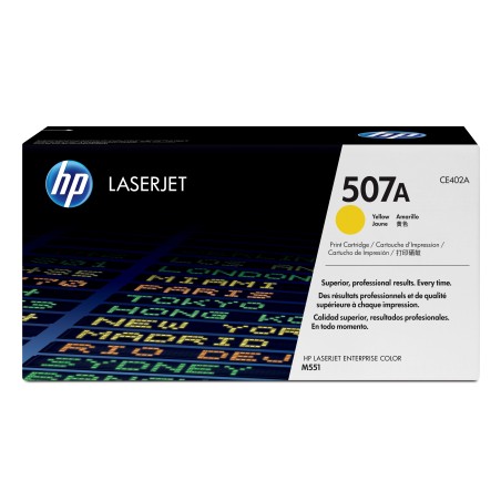 HP Toner Yellow 507A (CE402A) - Gul tonerpatron