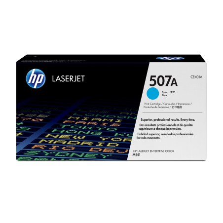HP Toner Cyan 507A (CE401A) - Original cyan toner