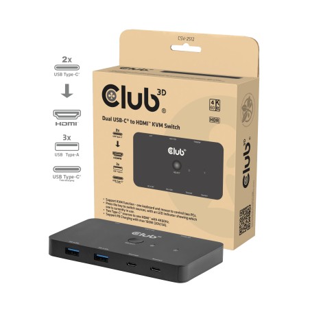 Club 3D CSV-2512 KVM / audio-switch