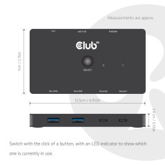Køb CLUB3D CSV-2512 KVM Switch Sort - Effektiv, pålidelig og brugervenlig! Varenummer: 8719214473716