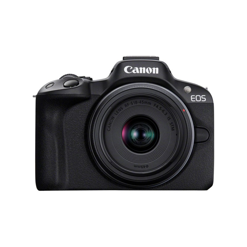 Canon Eos R50, Black + Rf-S 18-45Mm Canon Eos R50, Black + Rf-S 18-45Mm