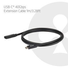 CLUB3D CAC-2502 USB-C to USB-C 1m Sort