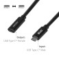 CLUB3D CAC-2502 USB-C to USB-C 1m Sort CLUB3D CAC-2502 USB-C to USB-C 1m Sort