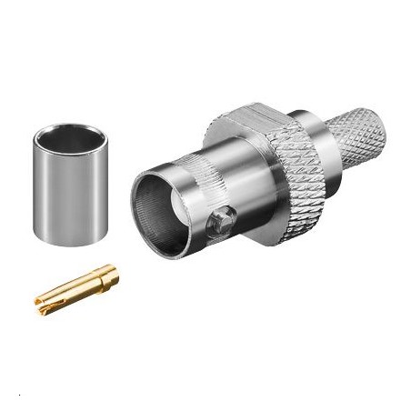 MicroConnect BNC crimp plug for RG59 — BNC59F