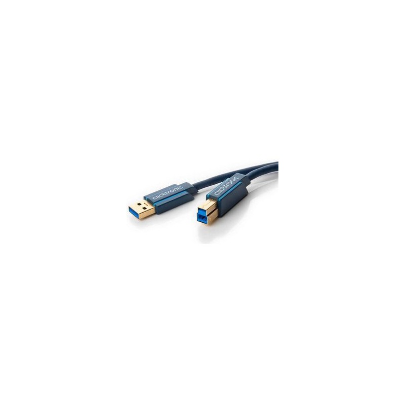ClickTronic USB-kabel 1.8m Sort