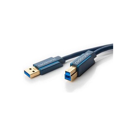 ClickTronic USB-kabel 18m Sort - Kvalitet, Hurtig Dataoverførsel & Holdbarhed