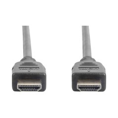 ASSMANN HDMI-kabel med Ethernet 5m - Sort | Høj Kvalitet og Optimal Ydeevne