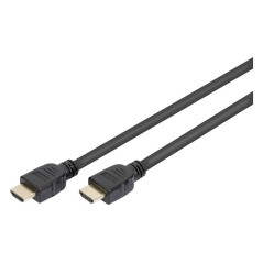 ASSMANN HDMI-kabel med Ethernet 5m - Sort | Høj Kvalitet og Optimal Ydeevne