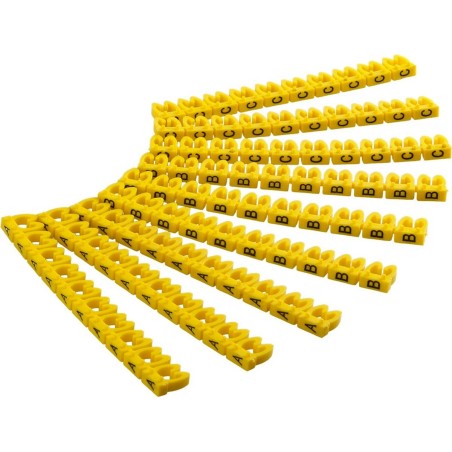 Goobay 72518 kabelmarkering Gul PVC 90 stk
