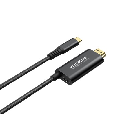 Vivolink USB-C to HDMI Cable with 100W - PROUSBCHDMIMM2-CHARGE