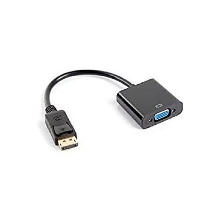 Lanberg Videoadapter 20cm - Sort | Kvalitetsforbindelse til Dine Enheder - Varenummer: 5901969408652