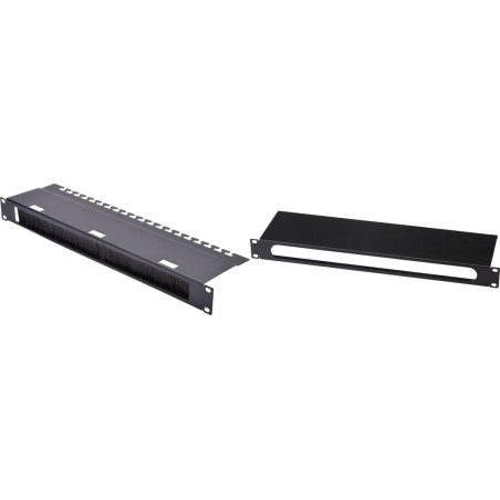 Digitus DN-19 ORG-3U-SW Rack-kabel styrepanel - Elegant Sort Design til Effektiv Kabelføring