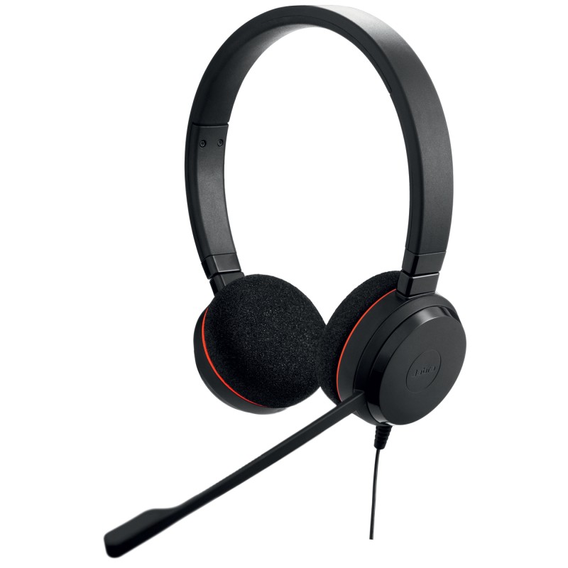 Jabra Evolve 20 UC stereo Kablet Høretelefoner Sort Jabra Evolve 20 UC stereo Kablet Høretelefoner Sort
