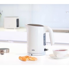 "Braun PurEase Elkedel 17 Liter 22kW - Effektiv og Elegant Hvid Kedel til Hurtig Opvarmning"