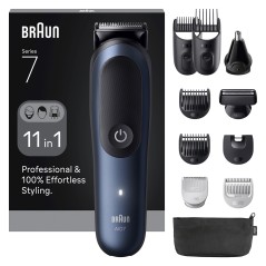 Braun All-in-One Series 7 AIO7540 Trimmer - Sort Bl | Effektiv, Præcis & Flerfunktionel Klipning