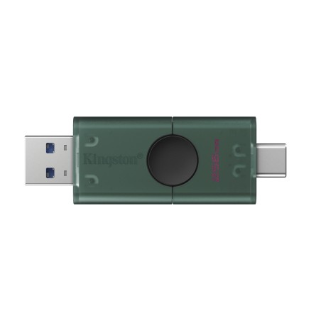 Kingston DataTraveler Duo 256GB USB 3.2 Gen 1 / USB-C USB stick Sort Grøn