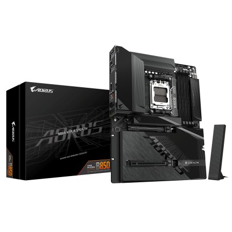 AORUS B850 STEALTH ICE ATX LGA1851 - Overlegen ydeevne og stil til din AMD B850 build!