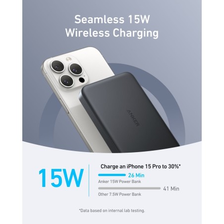 Anker MagGo Trådløs power bank 10000mAh Sort