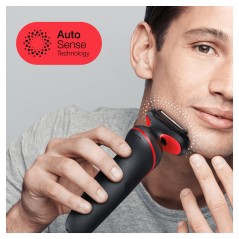 Braun Series 5 Braun Series 5 Barbermaskine Sort Rød