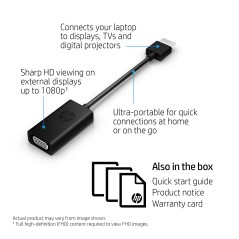 HP HDMI to VGA Display Adapter Videoadapter