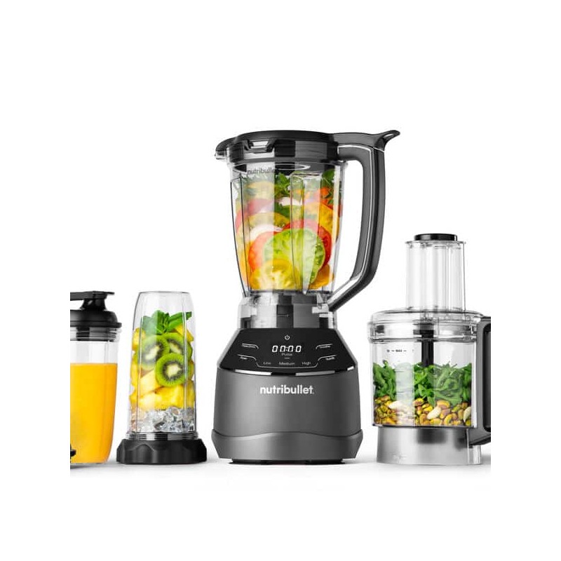 NutriBullet NBF580B Triple Prep System Køkkenmaskine Sort NutriBullet NBF580B Triple Prep System Køkkenmaskine Sort
